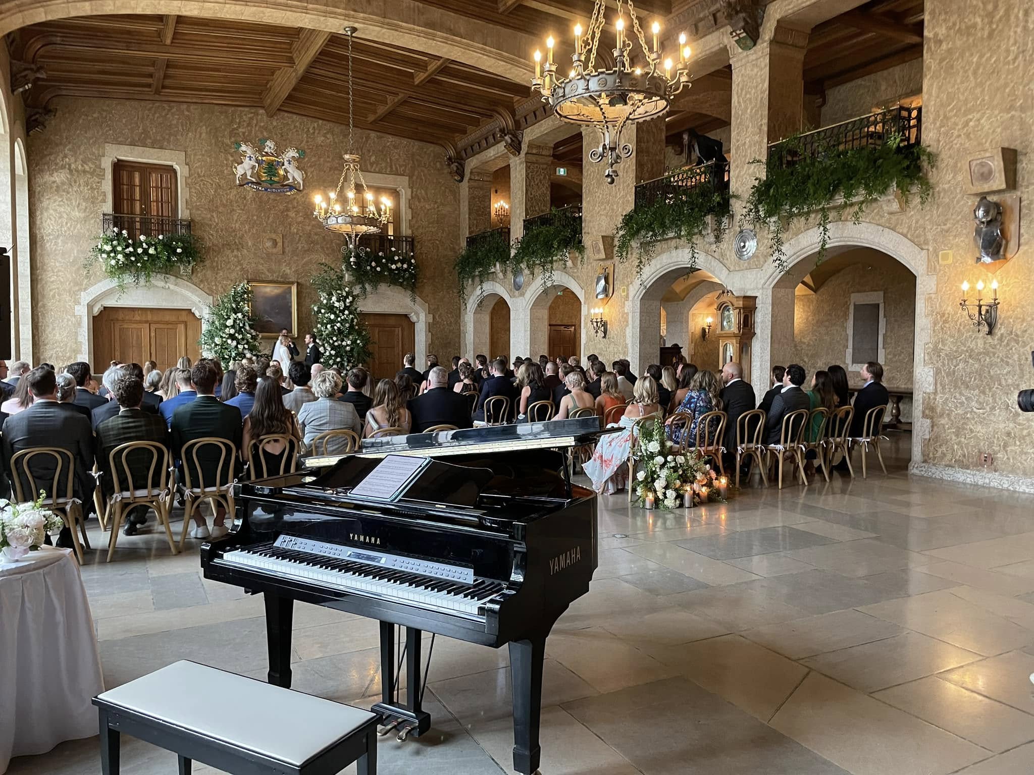 image of band for hire at the wedding in banff